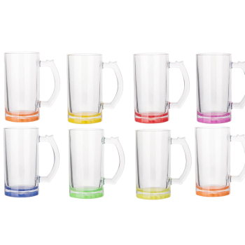 KUFEL szklany - kolorowe dno